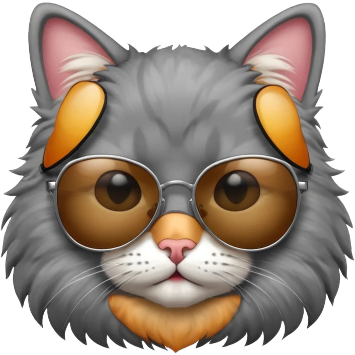 Cat wearing sunglasses emoji
