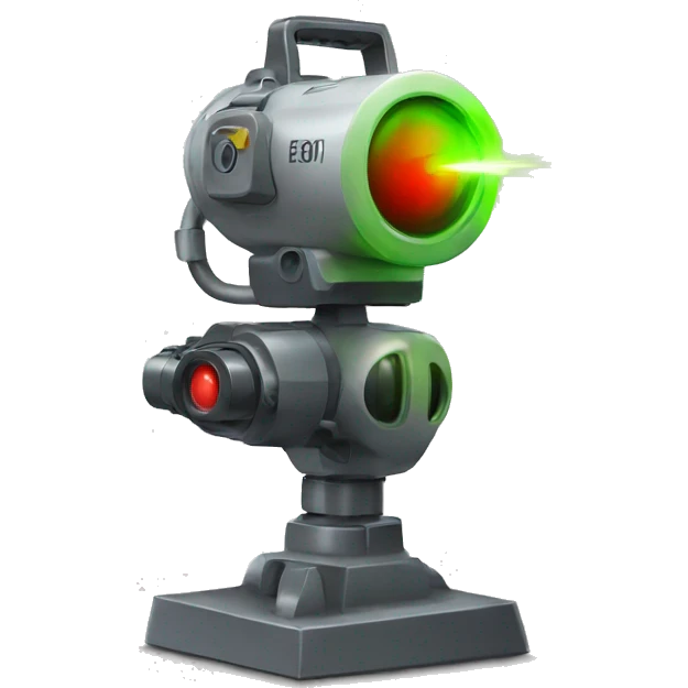 with a working laser emoji