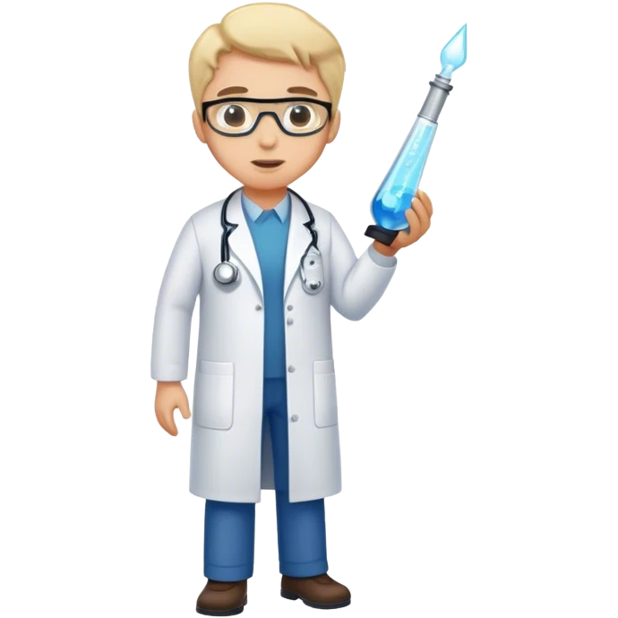 Full-length scientist emoji