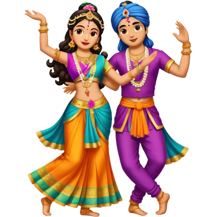 Radha krishna raas emoji