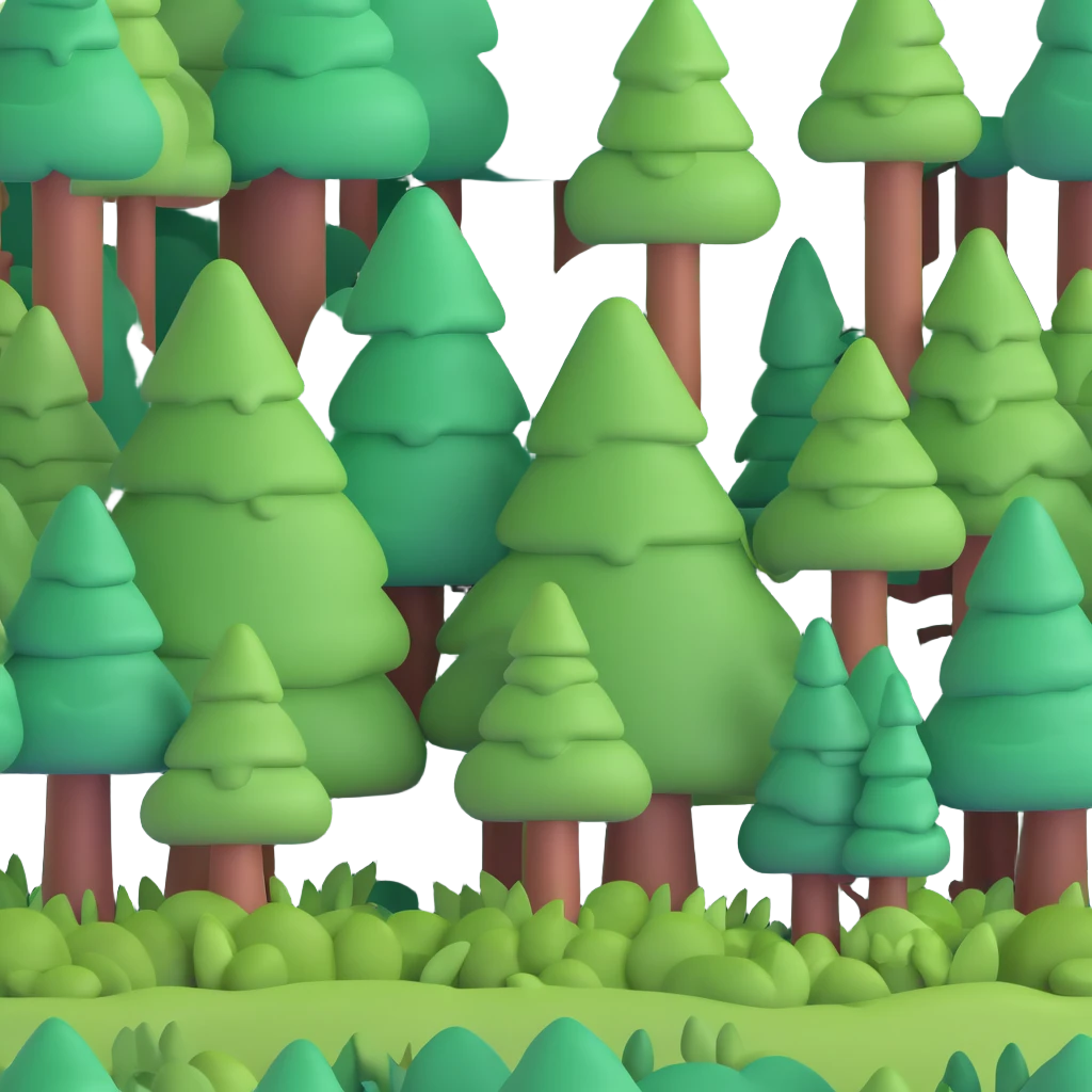 colorful tent in dense forest emoji