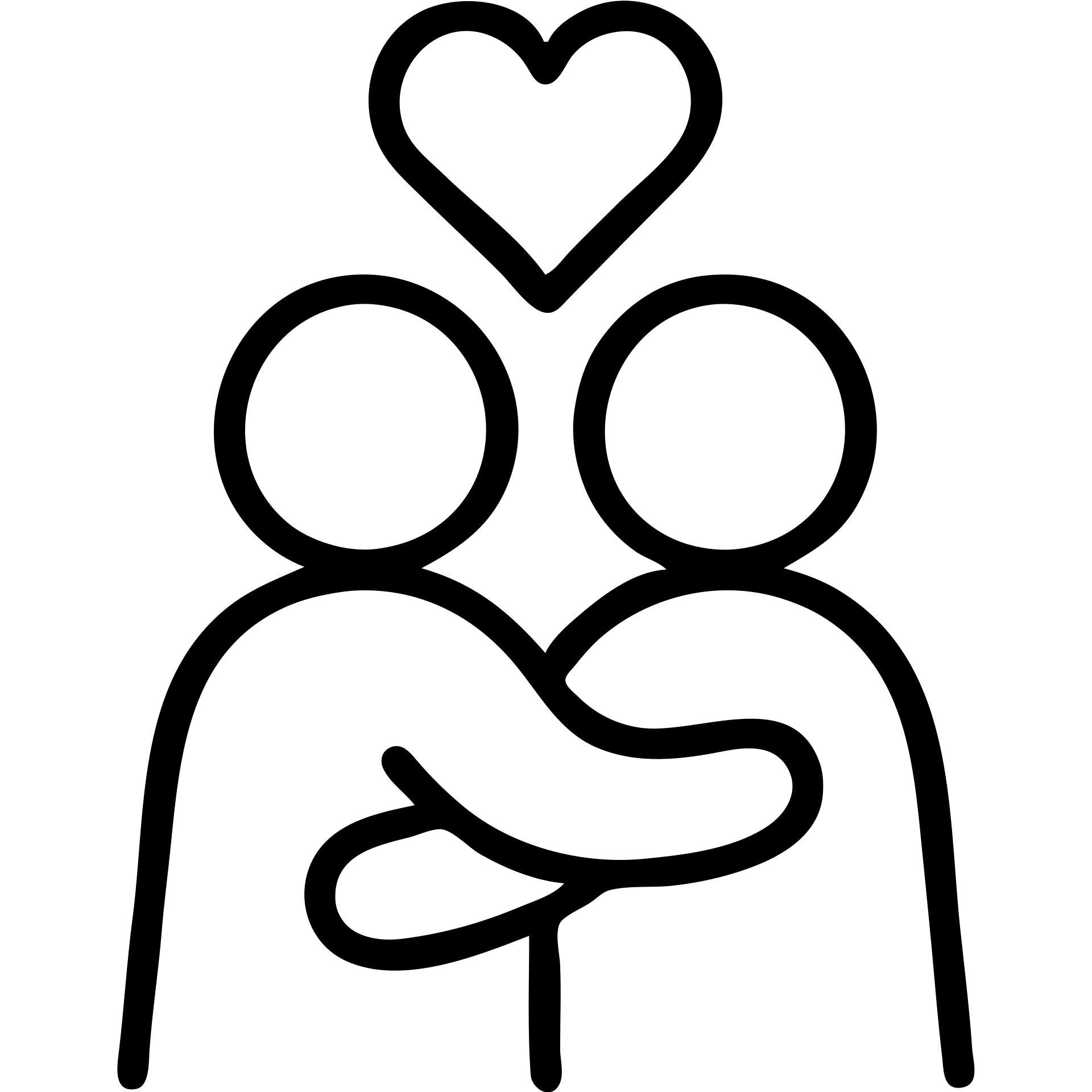 Simple outline of two people embracing with a heart above them, "Iubind pe cineva" emoji