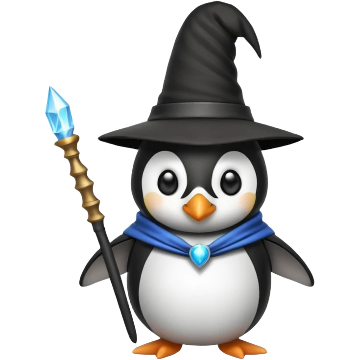Penguin Wizard emoji