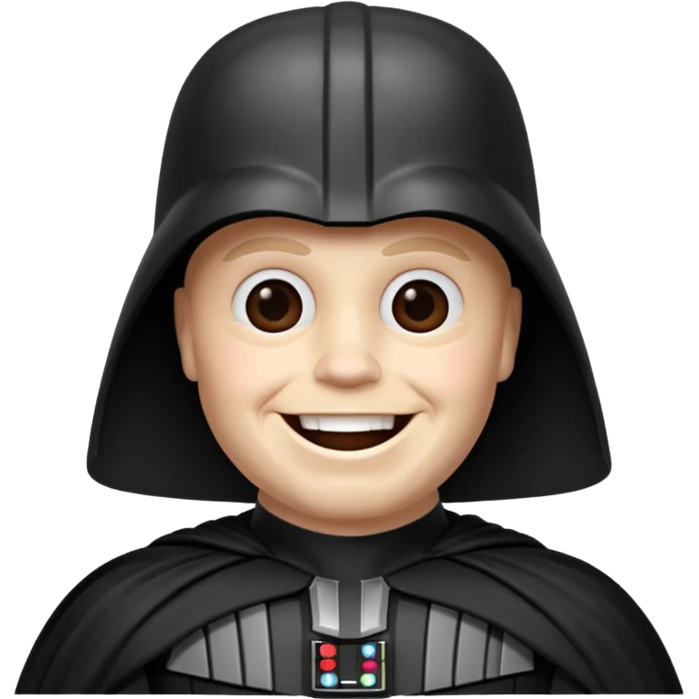 Darth Vader emoji celebrates happy  emoji