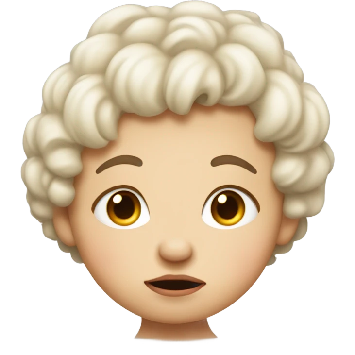 white grumpy pouting toddler emoji