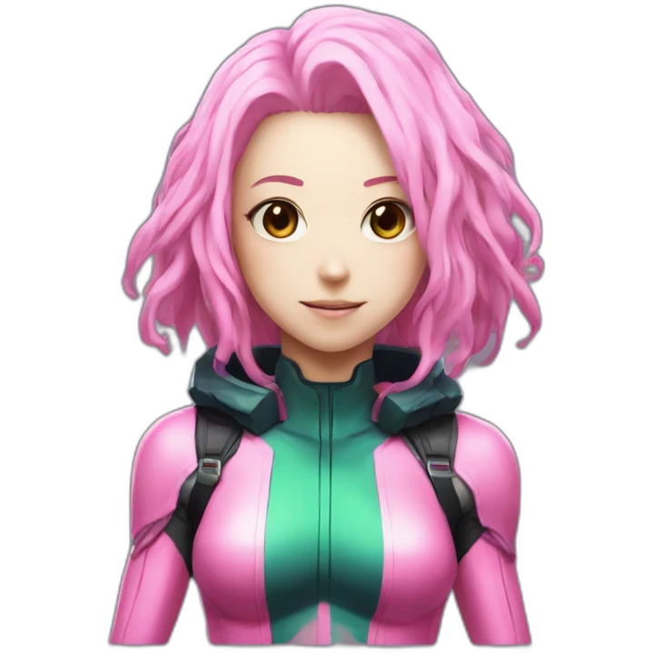 my hero academia pink alien girl emoji