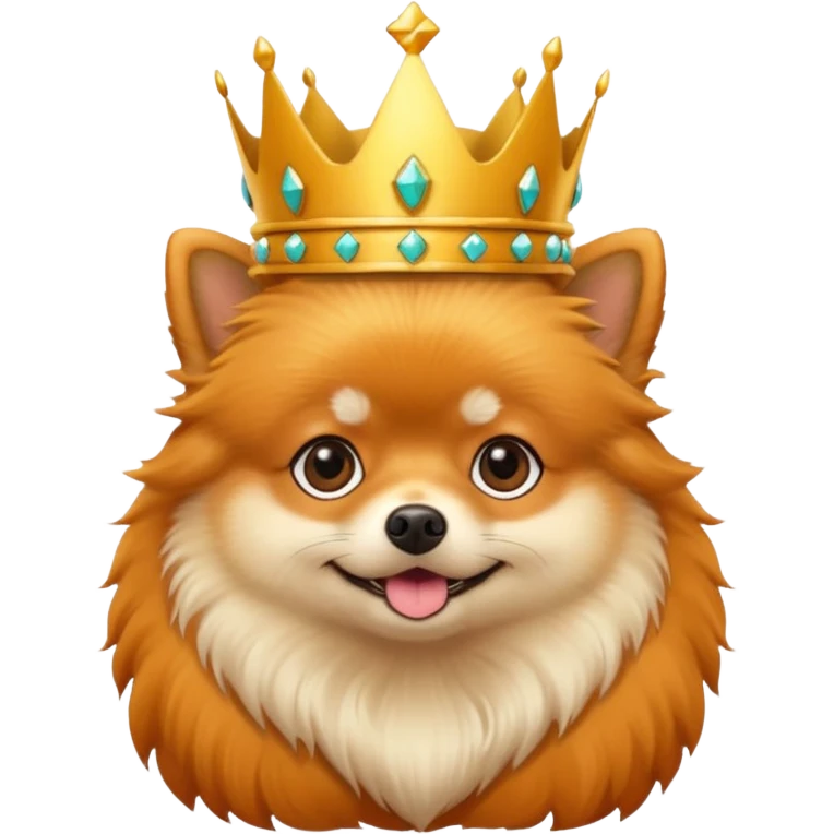 lulu pomeranian crown emoji