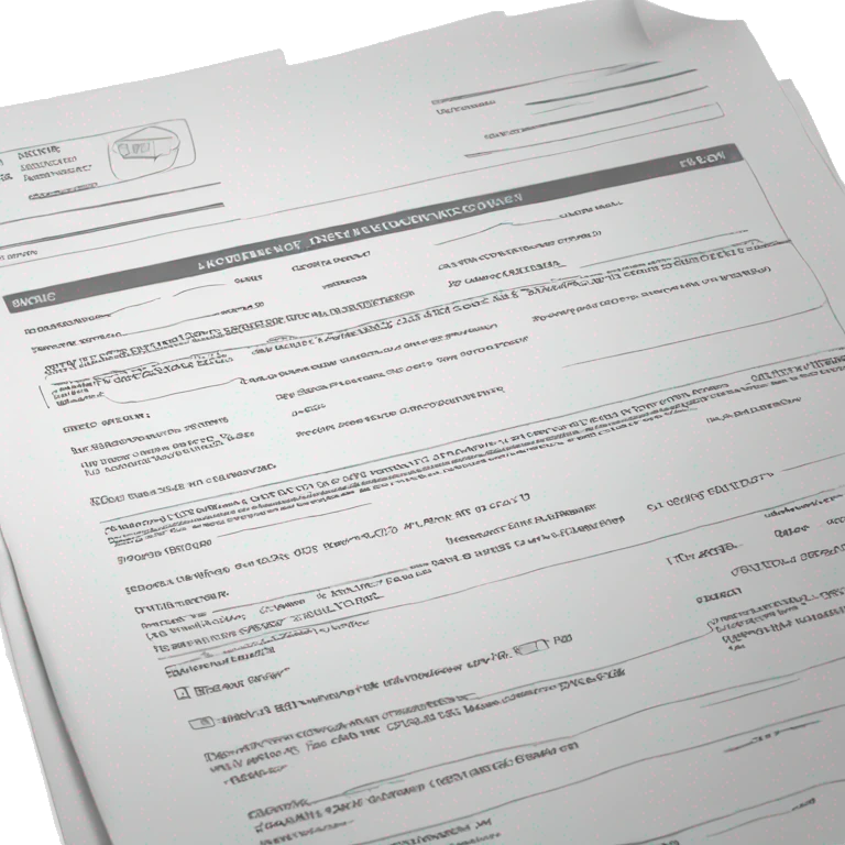 Loan application documents emoji