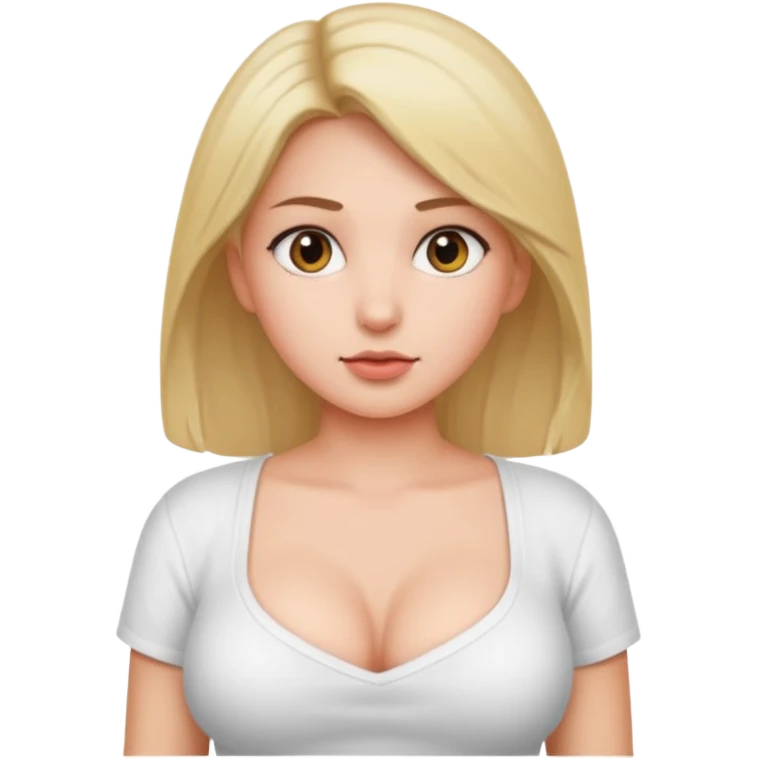 one girl show boobs emoji