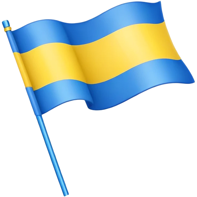 Ukrainian flag waving emoji