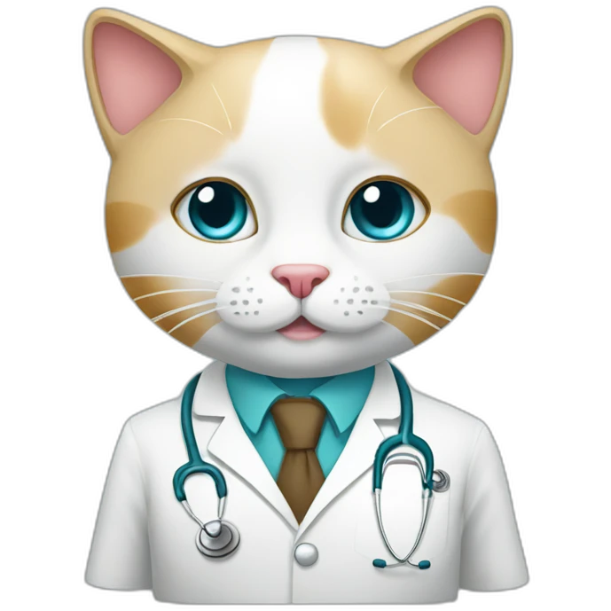 Doctor cat emoji