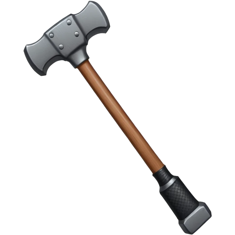 Banhammer with sign BAN! emoji