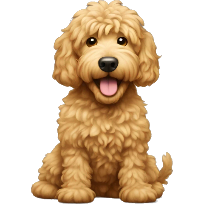 Golden doodle farting  emoji