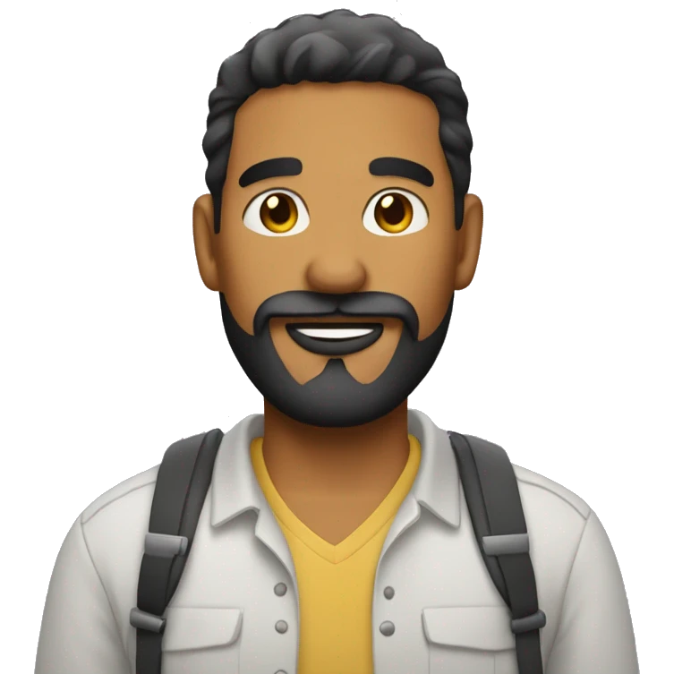 morenito guy emoji with a beard emoji