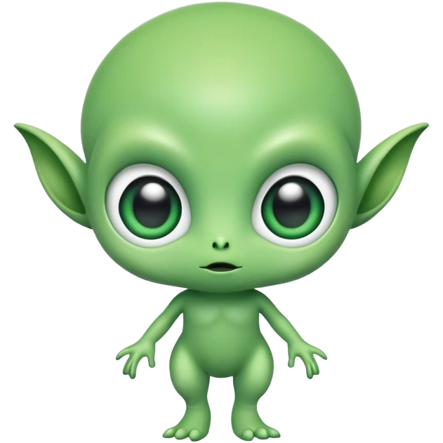 Cute full bodied alien emoji