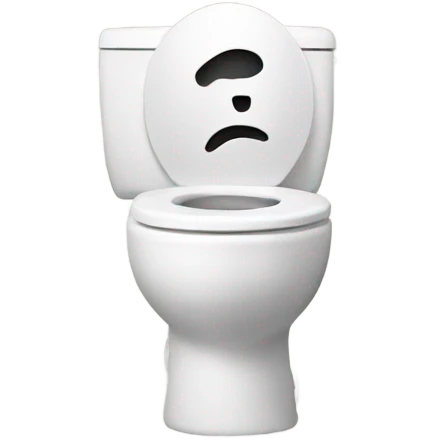 Man head with a toilet as a body emoji