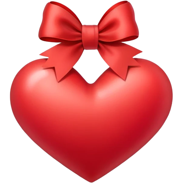 heart with ribbon bow emoji