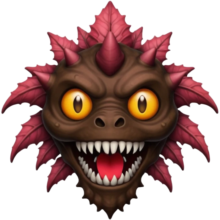 Сделай эмоджи в стиле очень странных дел а именно эмоджи демогоргона emoji