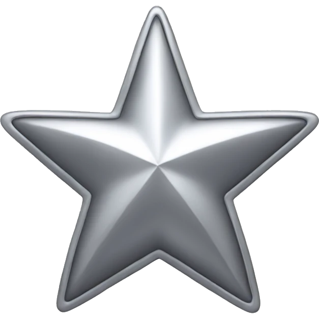 Silver star emoji