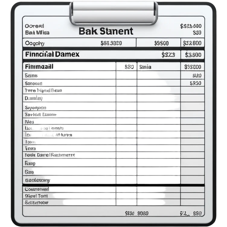 Upload bank statement emoji