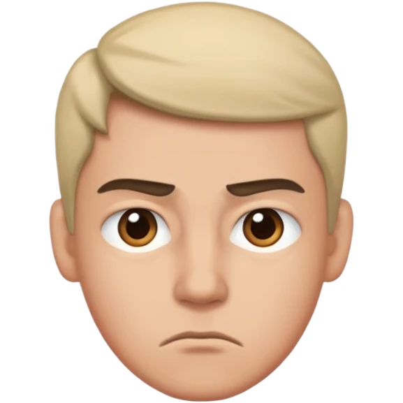 Annoyed side eye emoji