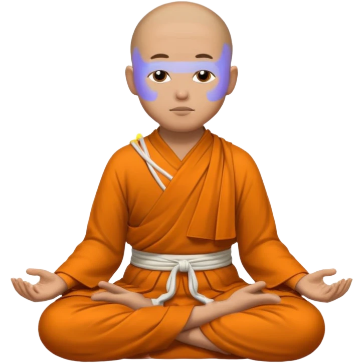 monk meditating emoji