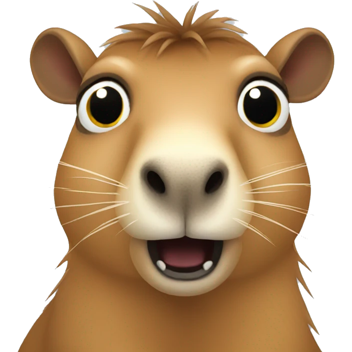 surprised capybara emoji