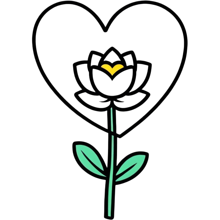 Heart with flower emoji