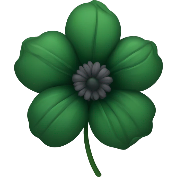 Dark green flower emoji