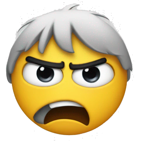 Angry emoji with heart eyes emoji