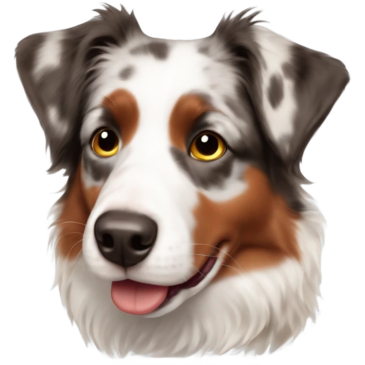Red Merle Australian Shepherd  emoji