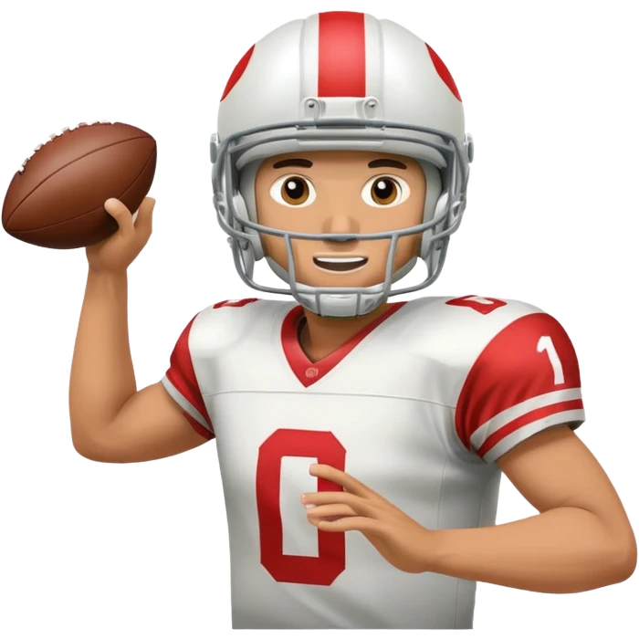quarterback throwing ball emoji