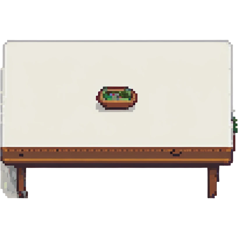 table in pixel art style emoji