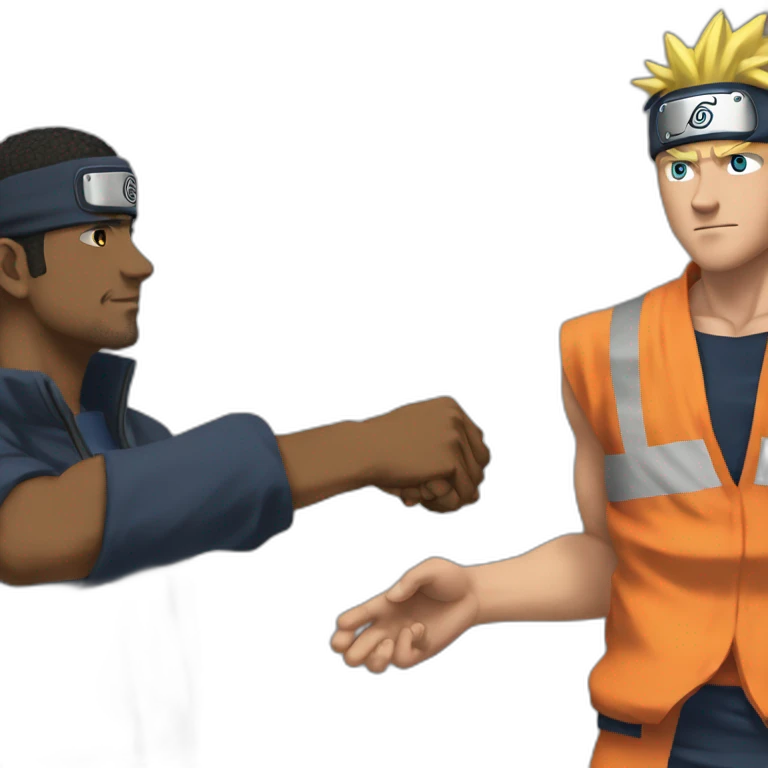 Naruto handshake Washington denzel emoji