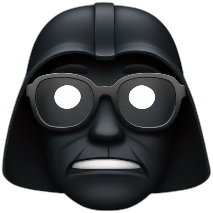 Dark Vador With Glasses emoji