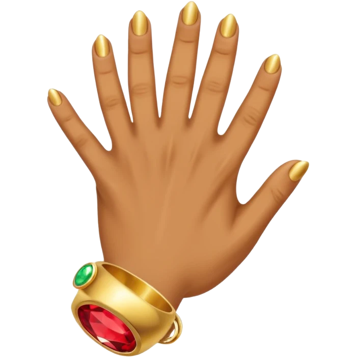 يد لابسه خاتم emoji