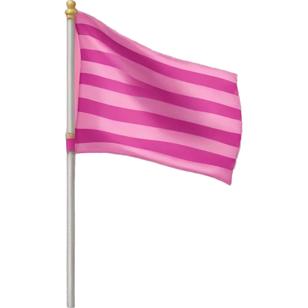 pink colorguard flag emoji