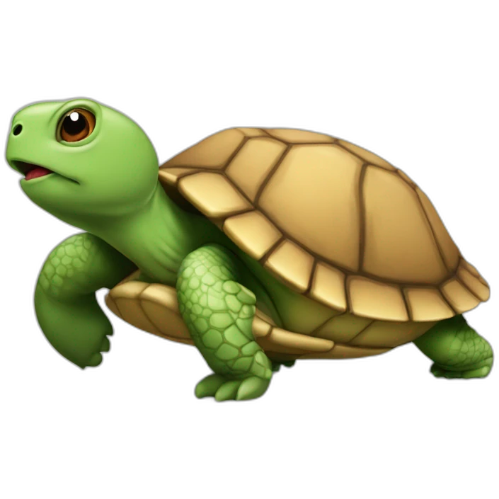 tortue qui fait un prout emoji