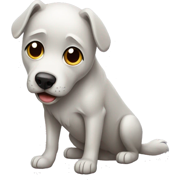 perro llorando emoji