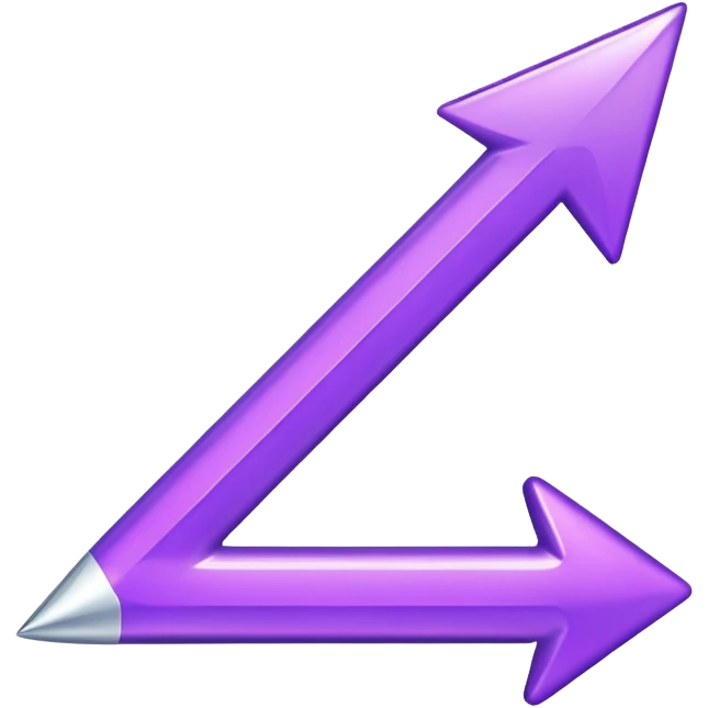 seta para direita roxa emoji