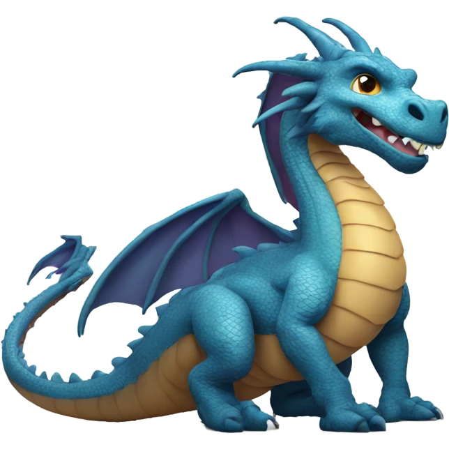 Dragon with a big belly emoji
