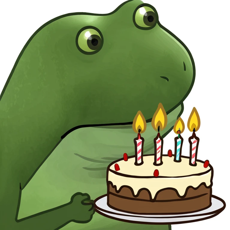bufo blowing candles on cake emoji
