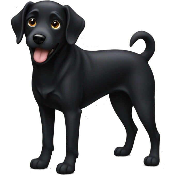 Black dog emoji