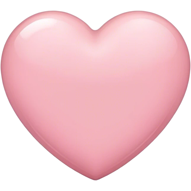 light pink heart ios style emoji
