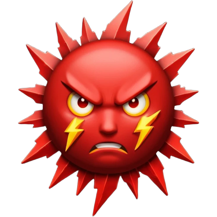 THUNDER red emoji