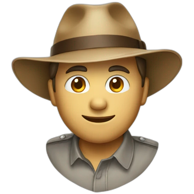 Chat avec un chapeau emoji