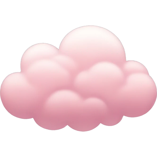 pastel pink cloud emoji