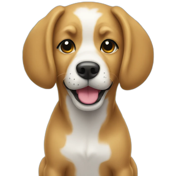 Dog In a beach  emoji