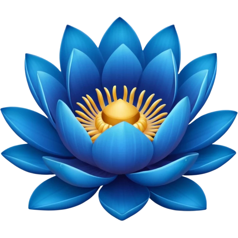 Blue lotus emoji