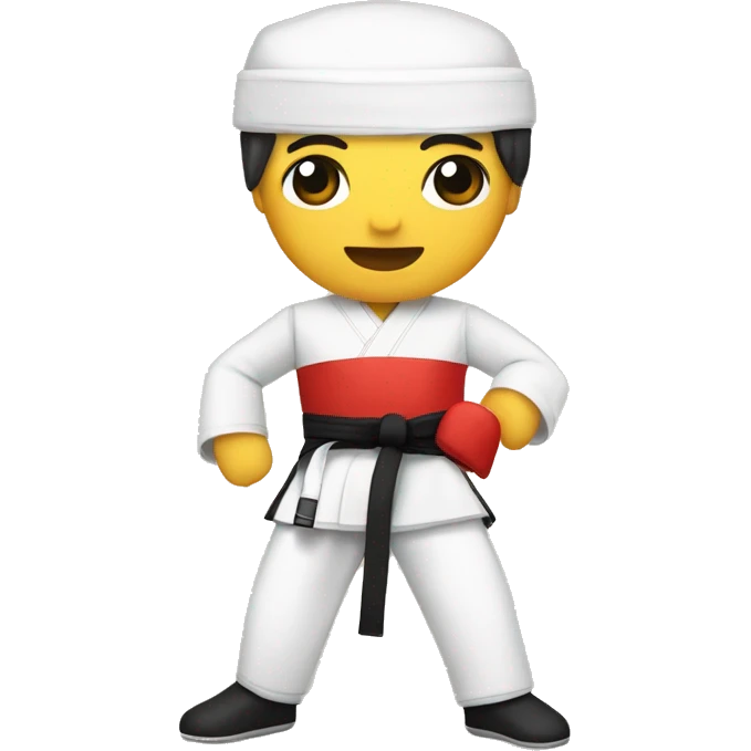 Crear un  emoj donde la imagen seaun dobook de taekwondo 🥋  emoji